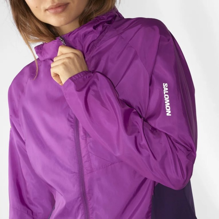 Chaquetas Shell Salomon Bonatti Cross Viento Mujer Morados | MX PSXJ763